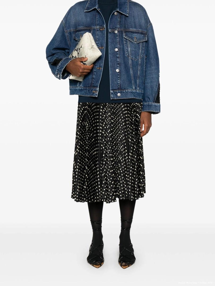Cheap denim Stella jacket McCartney lace-detailing Women 0713